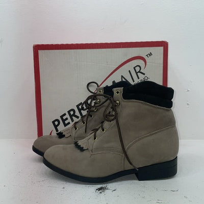 New Women’s Gray Lace Up Laredo Cowboy Boots. 28-344 10 M. 15-130