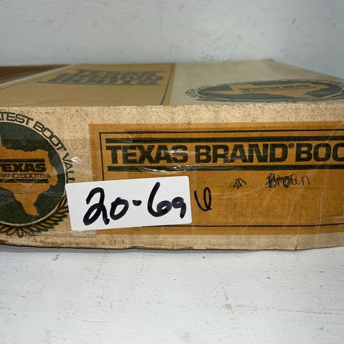New Women’s Brown Texas Brand Cowboy Boots. L 144. 6 M. 20-69