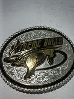 New Women’s Montana Silversmiths Extreme Bulls Belt Buckle. 2117 A-107