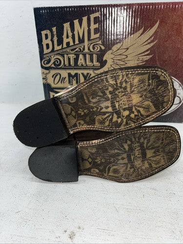 New Women’s Brown Laredo Cowboy Boots. 3134 7.5 7 1/2 M. 17-86