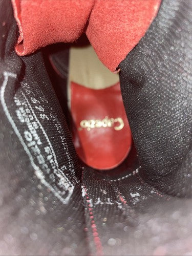 New Women’s Red Lace Up Capezio Cowboy Boots. L 503 9 M. 15-64