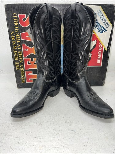 New Women’s Black Texas Brand Cowboy Boots. 4240 6 M. 19-11