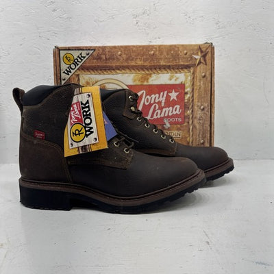 NEW Men’s Brown Laced Tony Lama Brand Work Boot Boots. Size 13EE. 10-2.