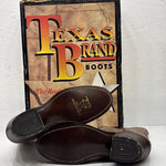 NEW Men’s Brown Texas Brand Western Boot. Size 8D. 2-12.