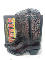 New Men’s Brown Texas Brand Cowboy Boots. 7673 12 D. 8-11