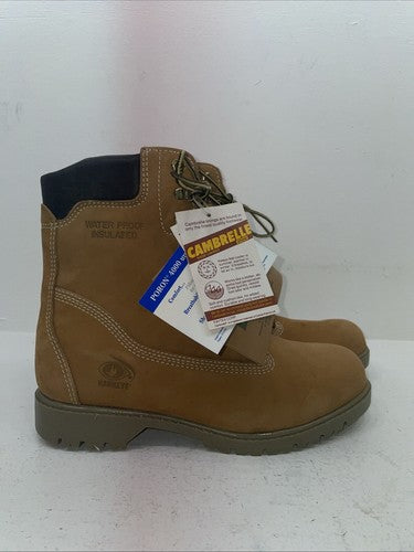 New Men’s Brown Lace Up Acme Cowboy Boots. 4366 11.5 11 1/2 E E. 9-62