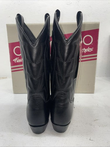 New Women’s Black Capezio Cowboy Boots. L 550 7.5 7 1/2 M. 17-22