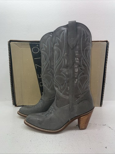 New Women’s Gray Capezio Cowboy Boots. L 342 8.5 8 1/2 M. 15-67