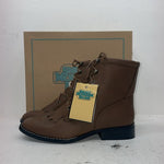 New Women’s Brown Lace Up Smoky Mountain Cowboy Boots. 6040 L 9.5 9 1/2. 15-143