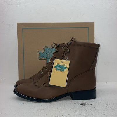 New Women’s Brown Lace Up Smoky Mountain Cowboy Boots. 6040 L 9.5 9 1/2. 15-143