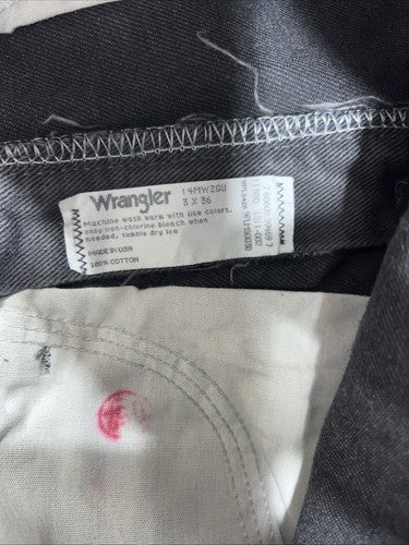 New Girls Gray Cowboy Cut Slim Fit Wrangler Denim Jeans. 3x36 G-7