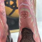 New Pink And Brown Ariat Boots Women’s Size 7B        18-2
