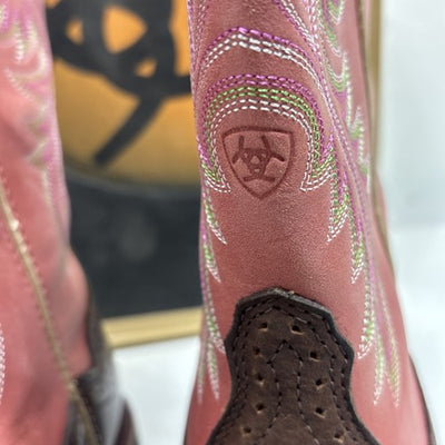 New Pink And Brown Ariat Boots Women’s Size 7B        18-2