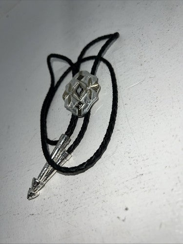 New Women’s Montana Silversmiths Black Silver Gold Bolo Tie. BT190 A-56