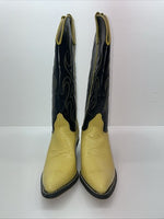 New Women’s Yellow Texas Brand Cowboy Boots. L 199101 7.5 7 1/2 M. 17-99