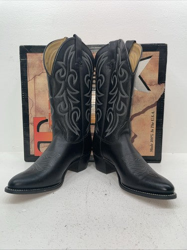 New Women’s Black Texas Brand Cowboy Boots. 4970 8.5 8 1/2 M. 15-22
