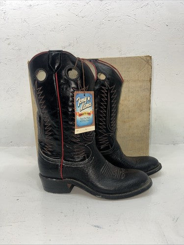 New Women’s Tony Lama Cowboy Boots. 1244 Black Boots. 6 B. 20-10
