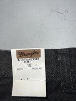 New Boys Black Wrangler Cowboy Cut Pro Rodeo Denim Jeans. 10 Regular C-12