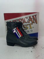 New Men’s Gray American West Cowboy Boots. 6999 13 D. 10-38