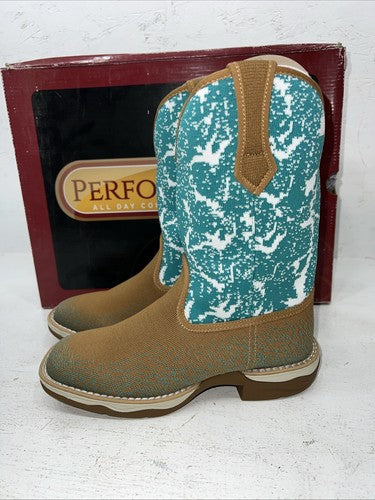 New Women’s Brown Laredo Cowboy Boots. 5957 6.5 6 1/2 M. 19-126