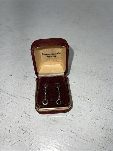New Women’s Bonanza Silver Snaffle Bit Earrings. F-23