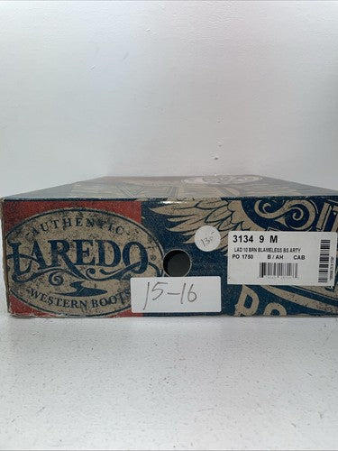 New Women’s Brown Laredo Cowboy Boots. 3134 9 M. 13-16