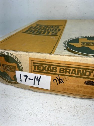 New Women’s Brown Texas Brand Cowboy Boots. L 144 7.5 7 1/2 M. 17-14