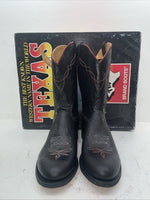 New Men’s Black Texas Brand Cowboy Boots. 5300 11 D. 8-12