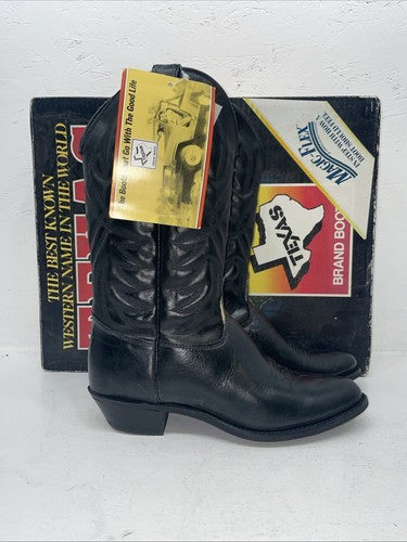 New Women’s Black Texas Brand Cowboy Boots. 4240 8 M. 16-61