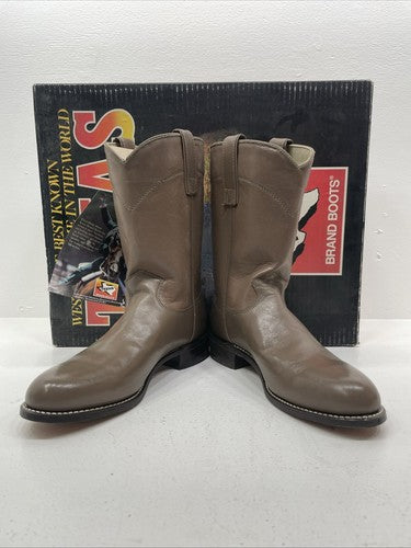 New Women’s Gray Texas Brand Cowboy Boots. 4480 8 M. 16-26