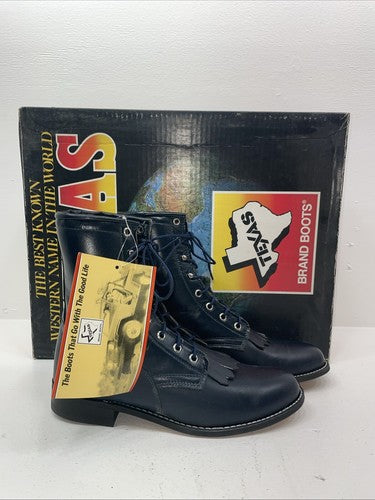 New Women’s Navy Texas Brand Cowboy Boots. 4445 8 M. 16-15
