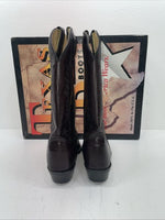 New Women’s Cherry Black Texas Brand Cowboy Boots. 4003 8 M. 16-27