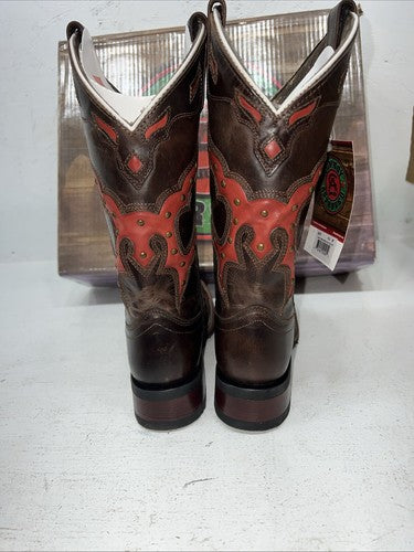 New Women’s Brown Laredo Cowboy Boots. 5675 6.5 6 1/2 M. 19-132