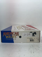 New Men’s Gray American West Cowboy Boots. 6999 13 D. 10-38