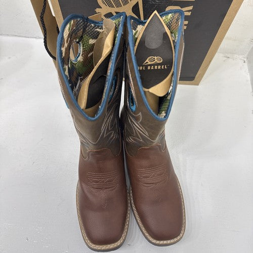 NEW WESTERN BOOT DYLAN DBL BARREL Brand - BROWN, Kids Size 4.  #1-3.