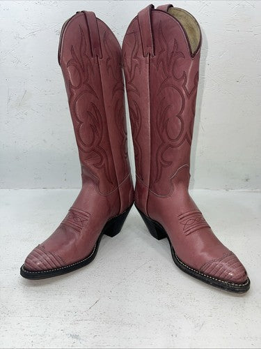 New Women’s Pink Texas Brand Cowboy Boots. 4903 6.5 6 1/2 M. 19-109