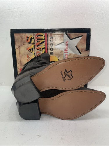 New Men’s Brown Texas Brand Cowboy Boots. M 471 12 E E. 9-42