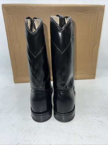 New Women’s Black Texas Brand Cowboy Boots. 4400 7.5 7 1/2 M. 17-44