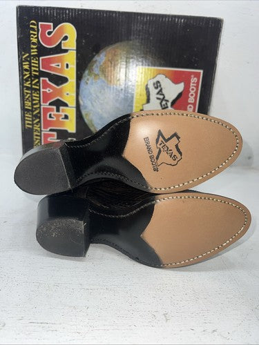 New Women’s Black Texas Brand Cowboy Boots. L 900 6.5 6 1/2 M. 19-80