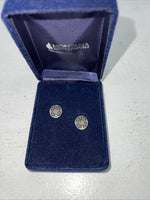 New Women’s Montana Silversmiths Gold Black Silver Star Oval Earrings. A-48