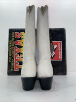 New Women’s White Texas Brand Cowboy Boots. L 198917 9 M. 15-96