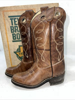 New Children’s Brown Texas Brand Cowboy Boots. C191 10 D. 24-47