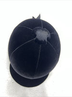 New Women’s Black Velvet Lexington Dressage Riding Helmet. 12-124 7 3/8. 12-90