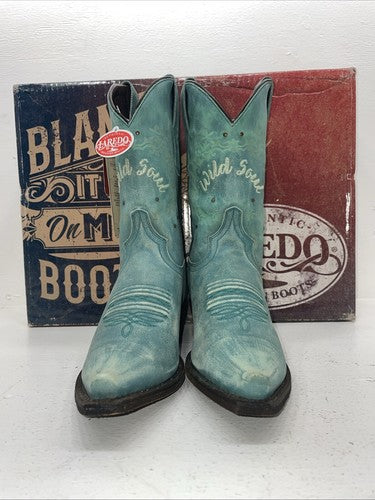 New Women’s Blue Laredo Cowboy Boots. 3127 10 M. 15-120