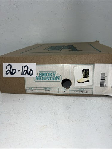 New Women’s Lime Smoky Mountain Cowboy Boots. 3027 Y 6. 20-120