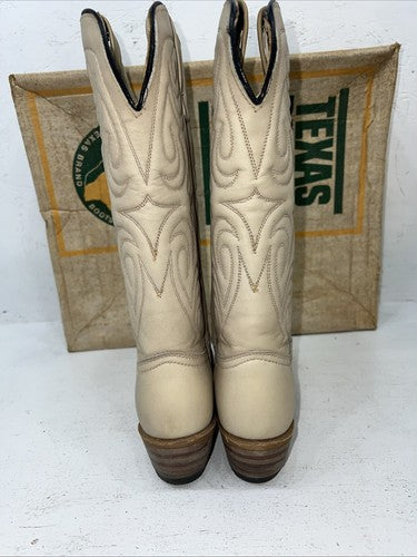 New Women’s Tan Texas Brand Cowboy Boots. L 140 6.5 6 1/2 M. 19-74
