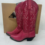 New Women’s Dark Pink Texas Brand Cowboy Boots. 4639 5.5 5 1/2 M. 20-37