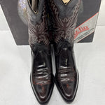NEW Men Dark Brown Texas Brand Cowboy Boot. Size 8D. 2-10.