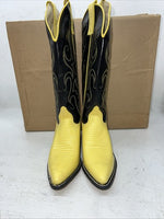 New Women’s Yellow Texas Brand Cowboy Boots. L 199101 7 M. 18-53
