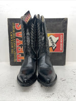 New Men’s Black Texas Brand Cowboy Boots. 5030 11 D. 9-28